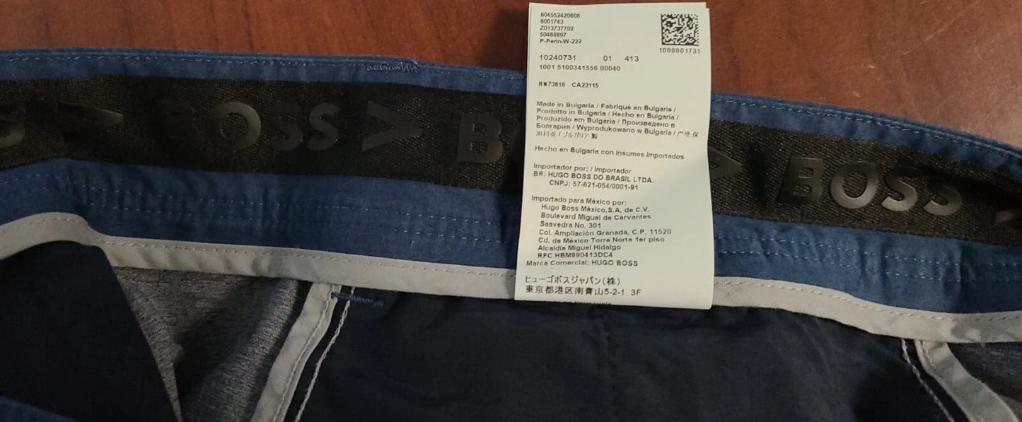 BOSS Performance Easy Active Pants Stretch Wrinkle Free Relaxed Fit - Size 38R