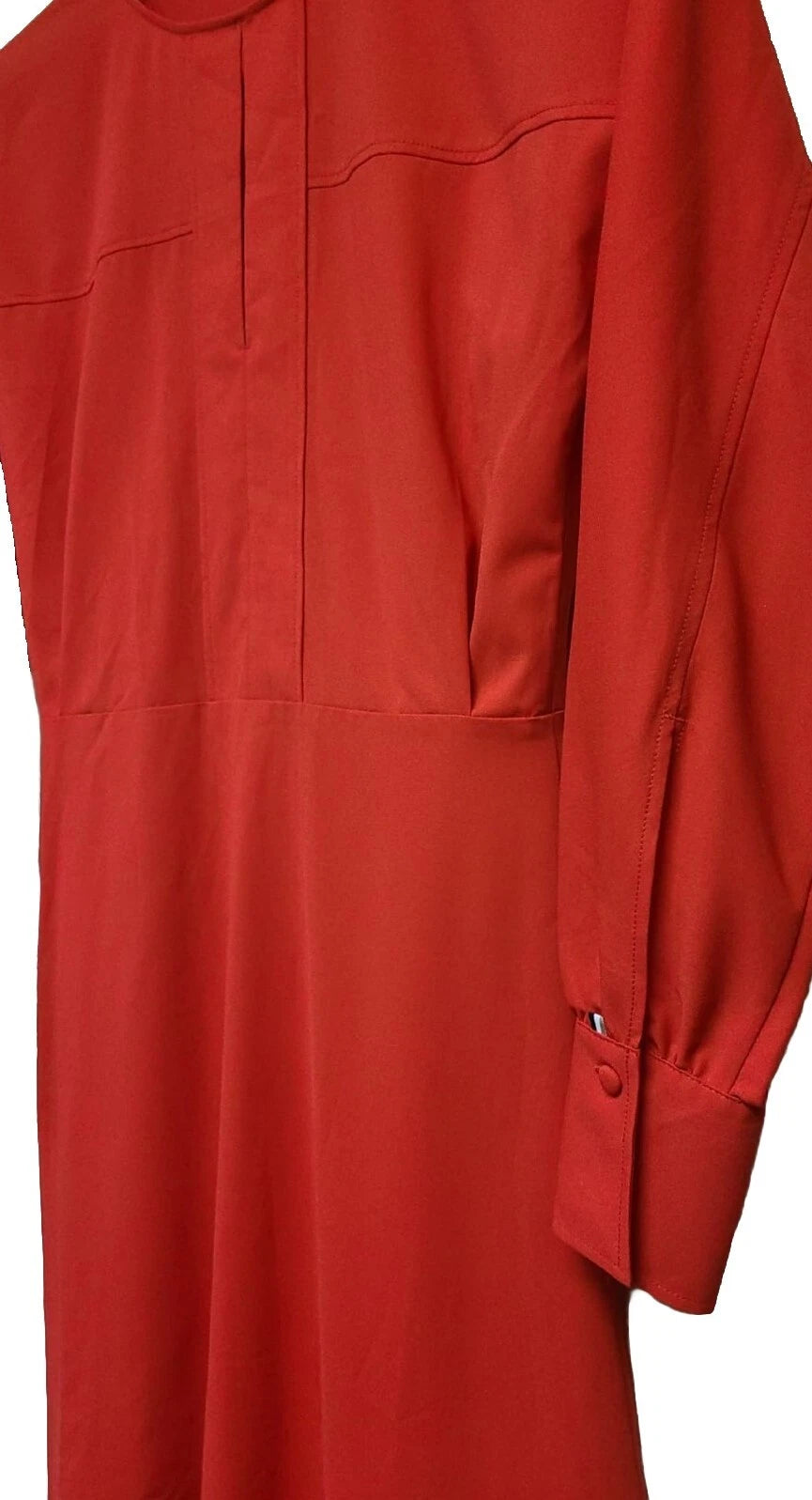 $398 - BOSS Danbena Knee Fit Flare Dress Cutout Front Chest - Size 4 /26