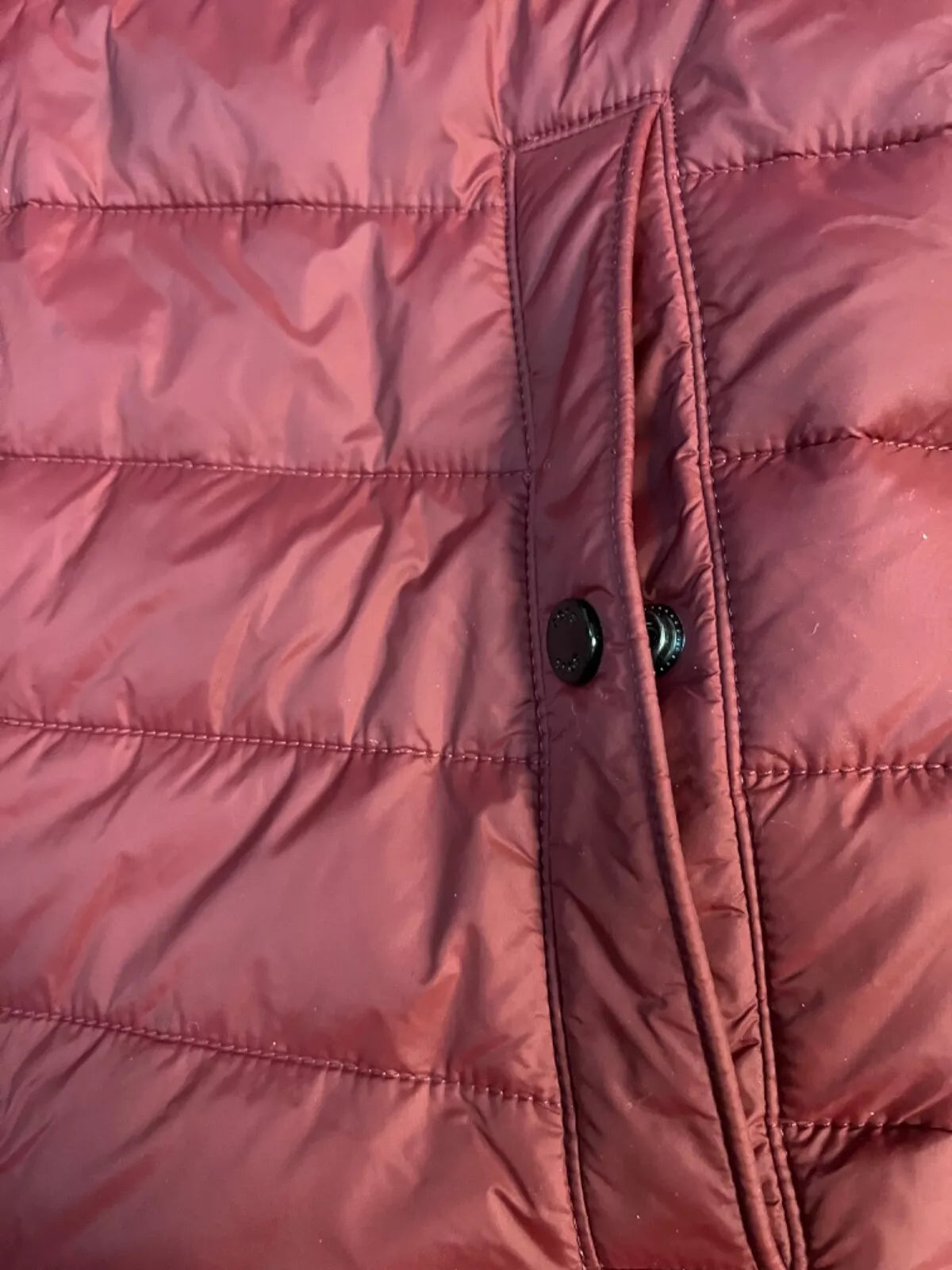BOSS Water Repellent Gilet Vest with 3D-Logo Tape Dark Red - Size 40R