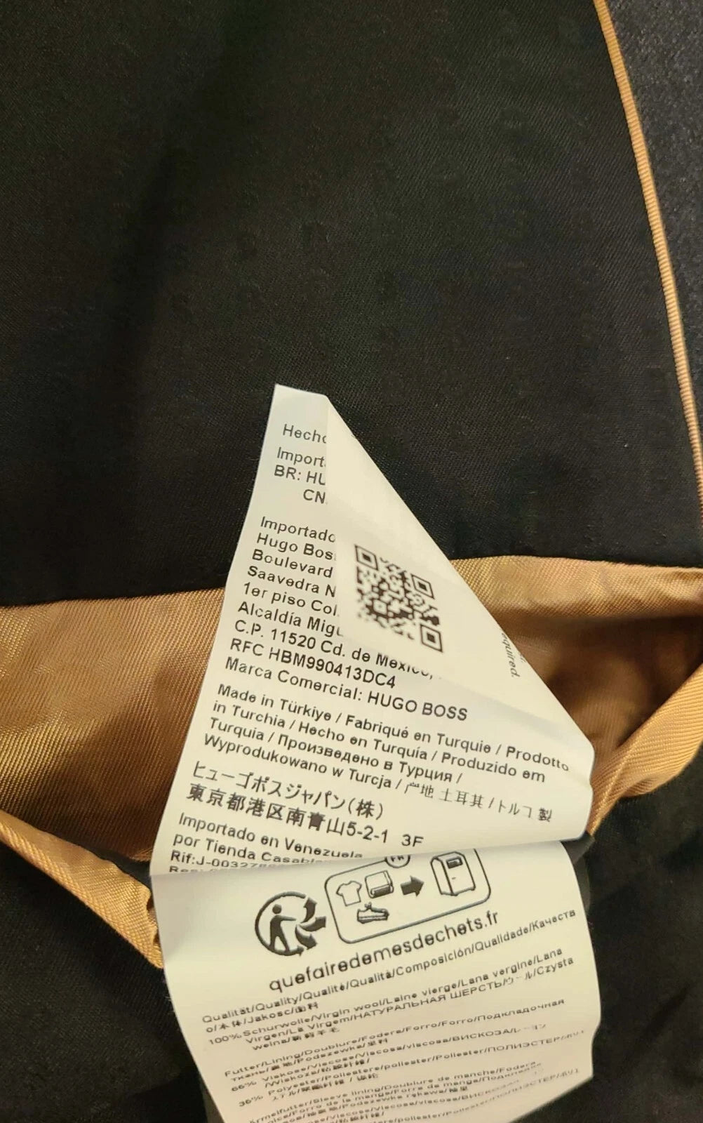 $645 - BOSS Slim Fit Suit Jacket Stretch Wool Reda Italian Fabric - Size 40R