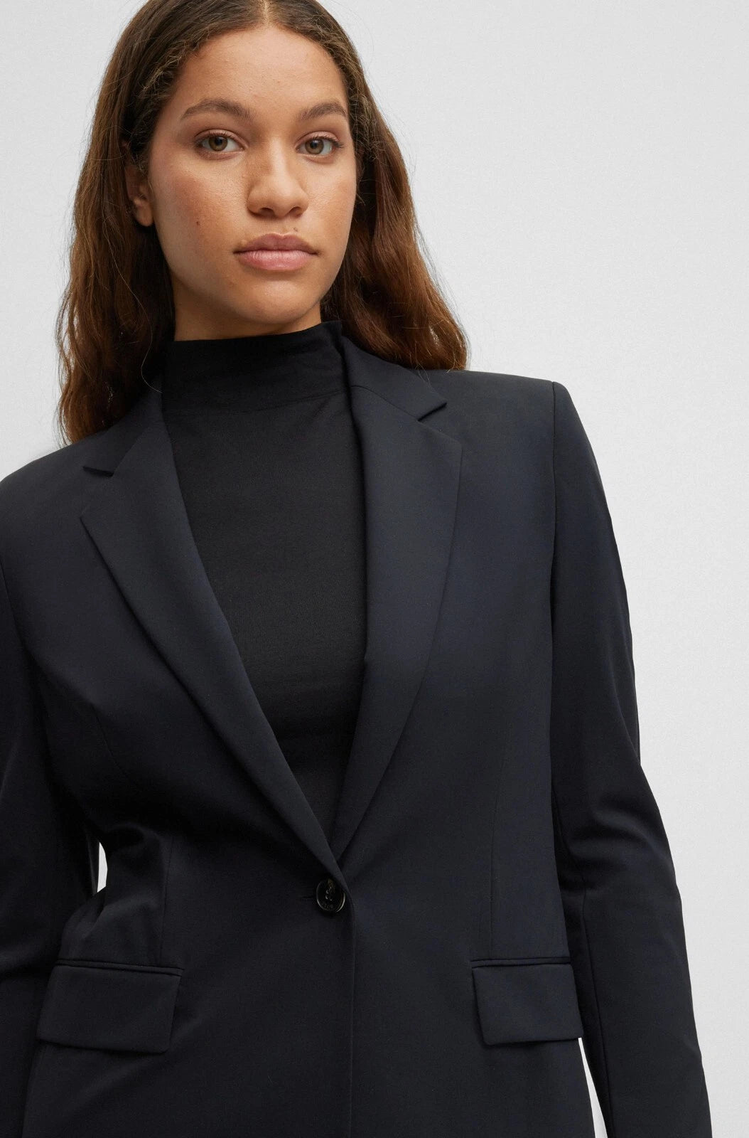 BOSS Performance Stretch Jacket Long Length Blazer Wrinkle Free - Size  4 / 26