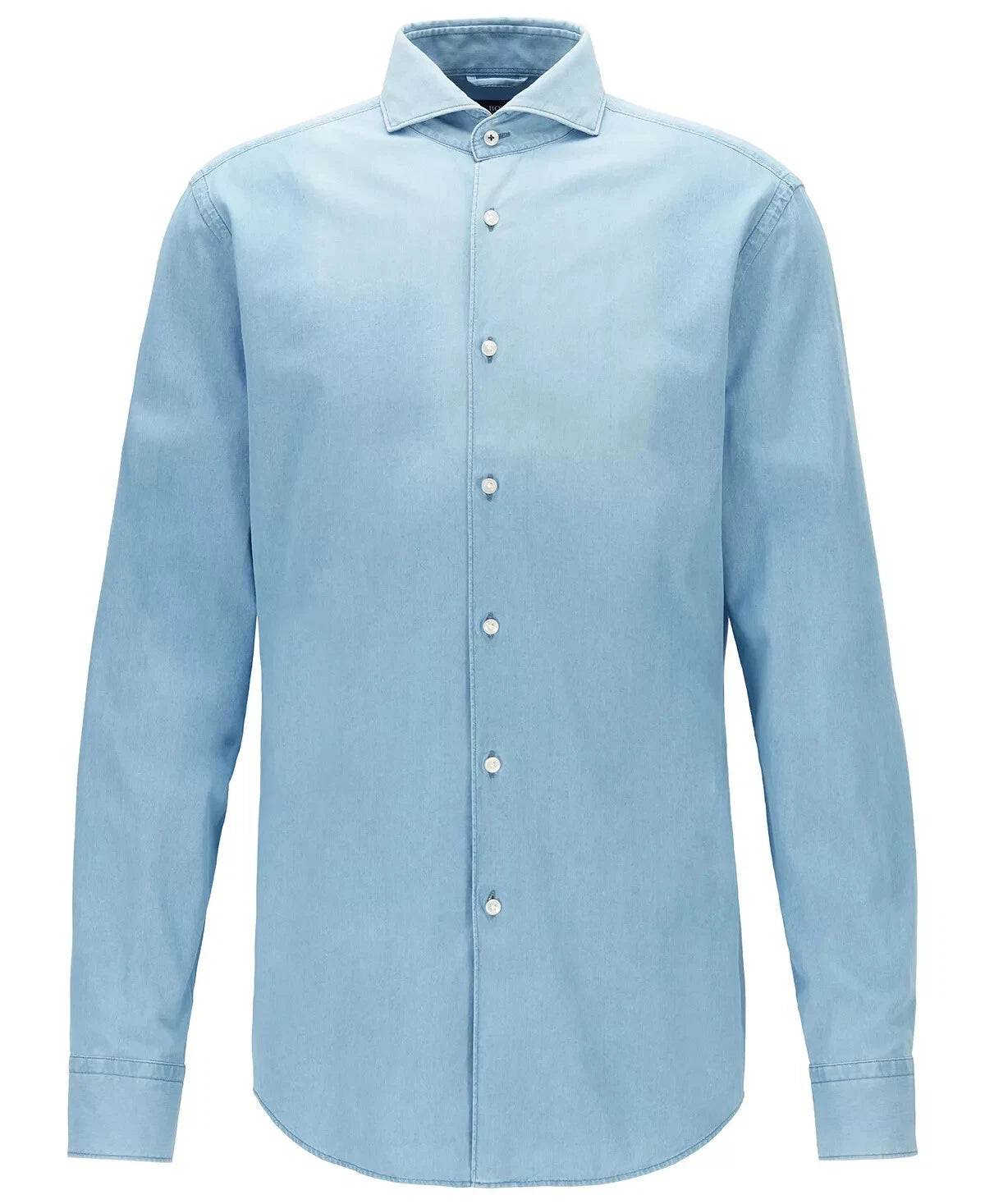 HUGO BOSS Jemerson Softline Cotton Dress Shirt in Open Blue Slim Fit - 15.5 /39