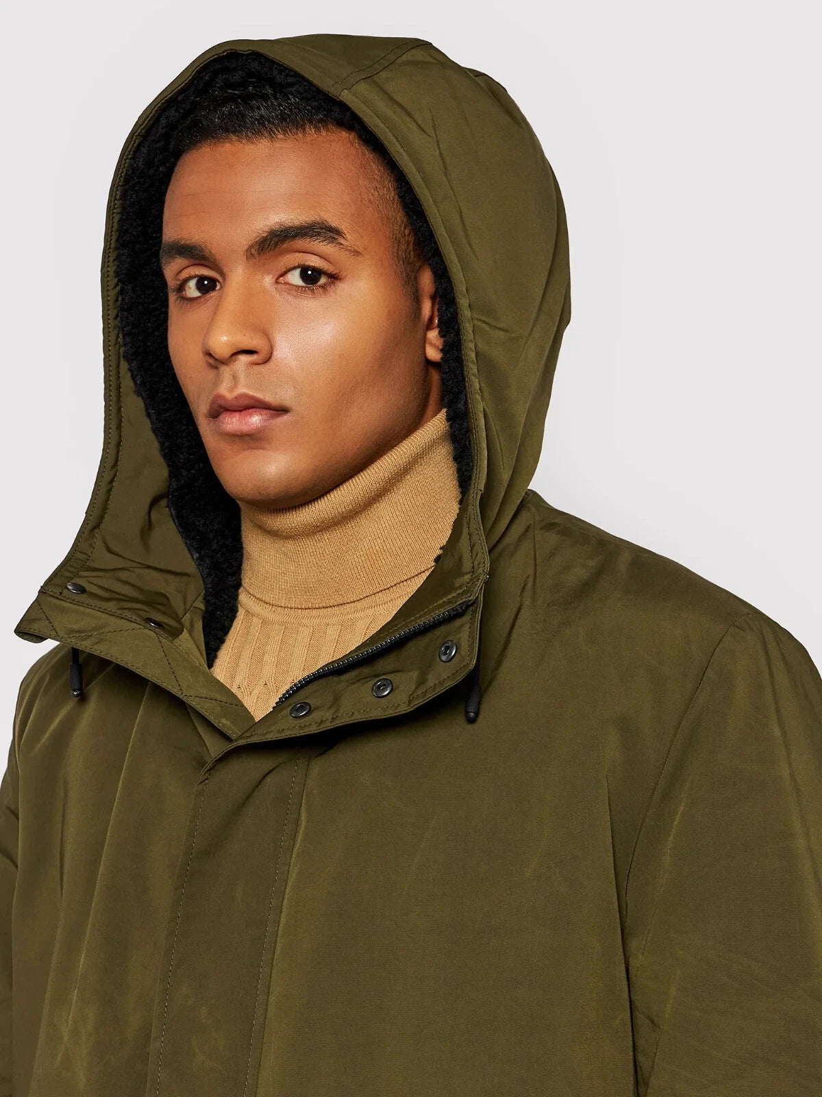 HUGO BOSS Insulated Hooded Parka Jacket Water Repellent Coat Relaxed Fit - 36R