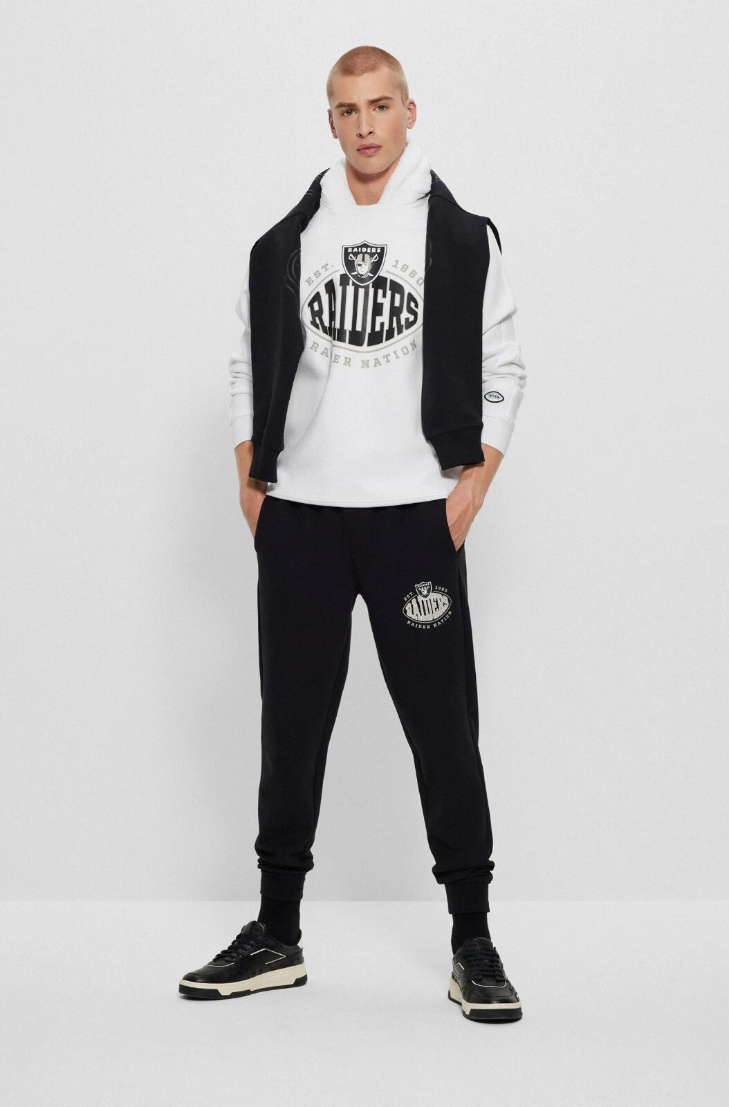 BOSS X NFL Sport Las Vegas Raiders Crewneck Sweatshirt in Regular Fit - Size M