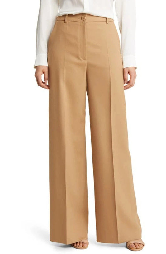 BOSS Relaxed Fit Formal Pants Trousers in Stretch Wool Blend - Size 14
