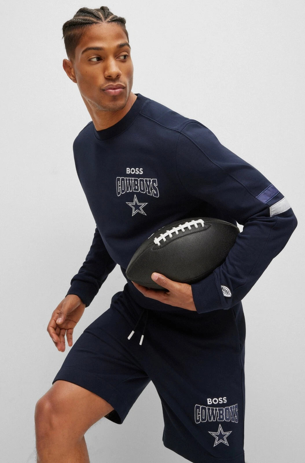 BOSS X NFL Football Dallas Cowboys Crewneck Cotton Sweatshirt Regular - Size M