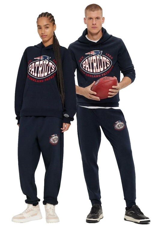 BOSS X NFL Sport New England Patriots Hoodie Sweatshirt Cotton Stretch - Size M