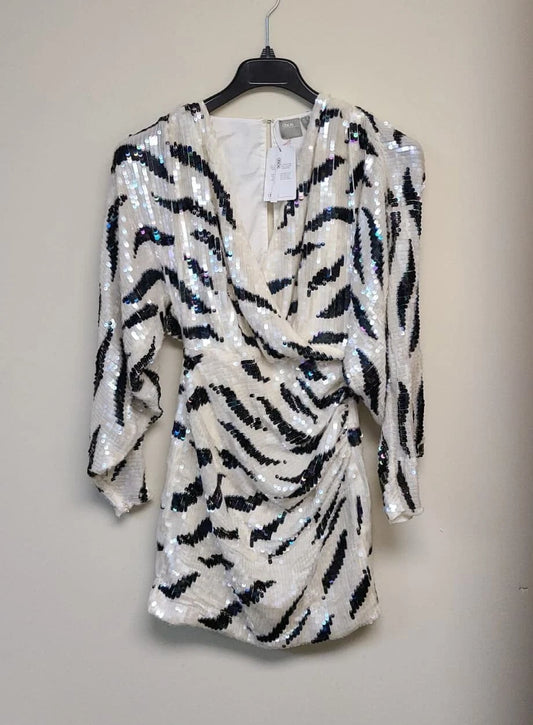 ASOS Full Sequin Mini Dress with Drape Front Detail - Size 4 US /8 UK - NWT