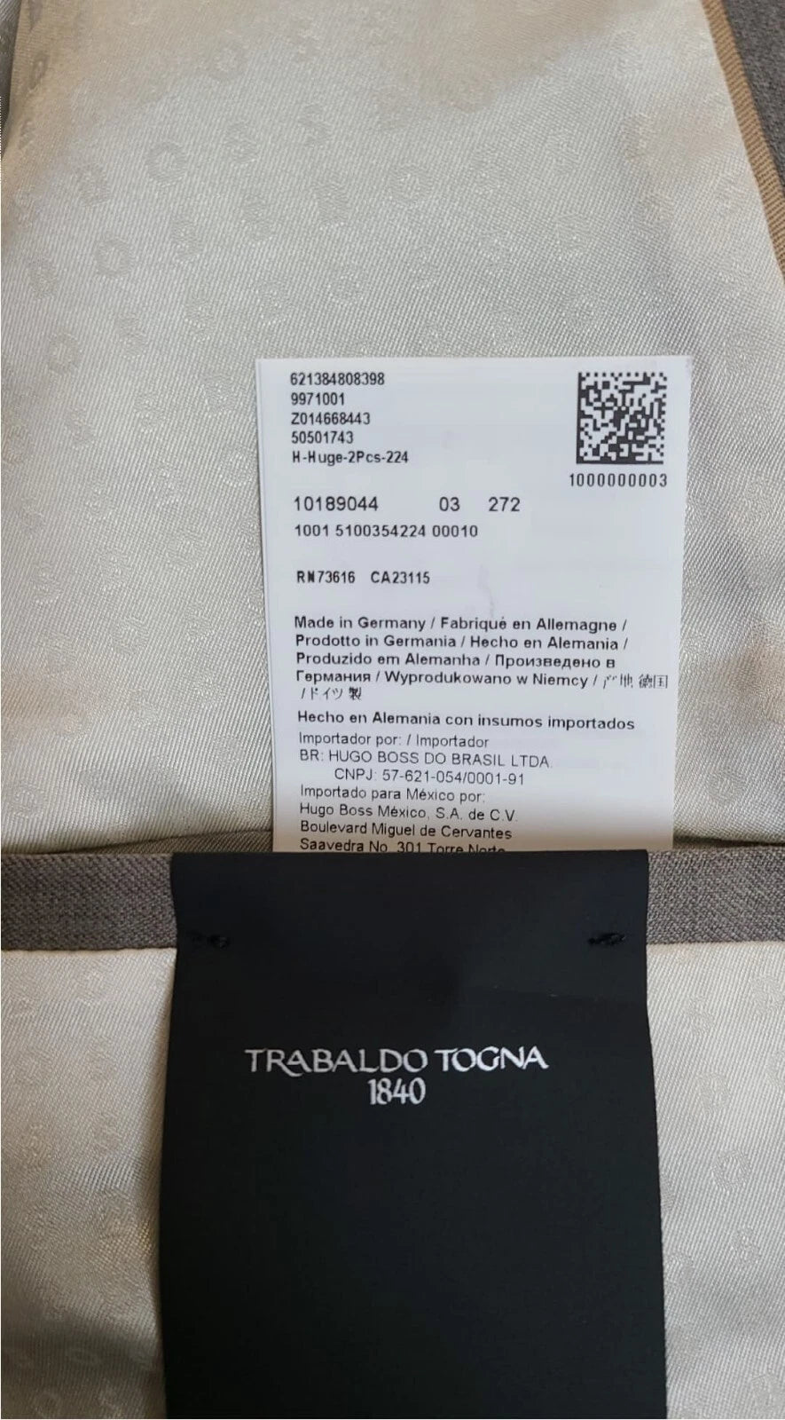 BOSS Suit Jacket in Stretch Italian Virgin Wool Fabric Slim Fit - Size 40R