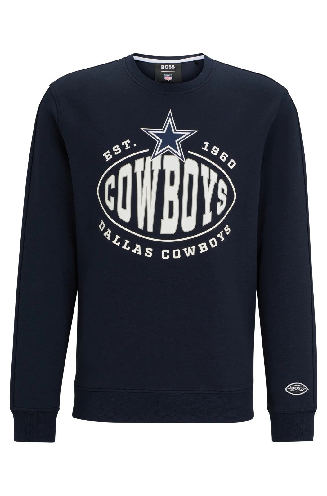 BOSS X NFL Sport Dallas Cowboys Crewneck Sweatshirt Comfort Stretch - Size M