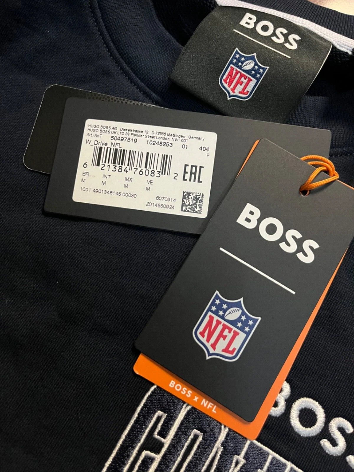BOSS X NFL Football Dallas Cowboys Crewneck Cotton Sweatshirt Regular - Size M