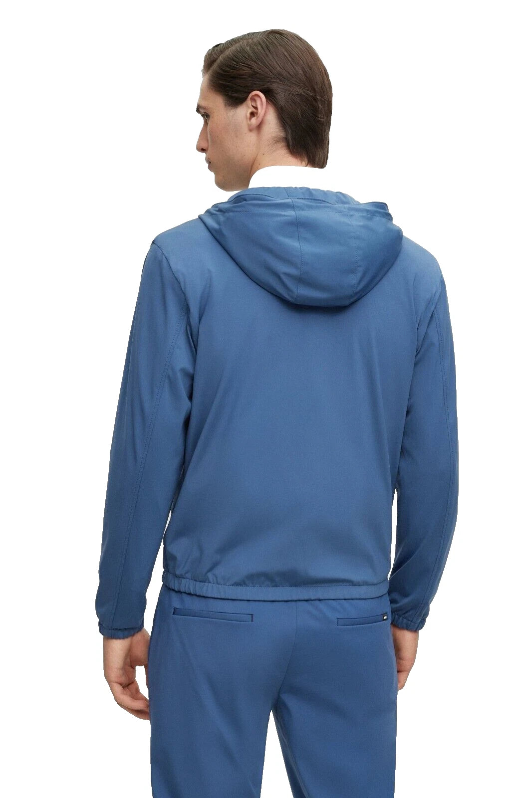 $595 - BOSS Slim Fit Sport Jacket w Hood Performance Stretch Jersey - Size 40R