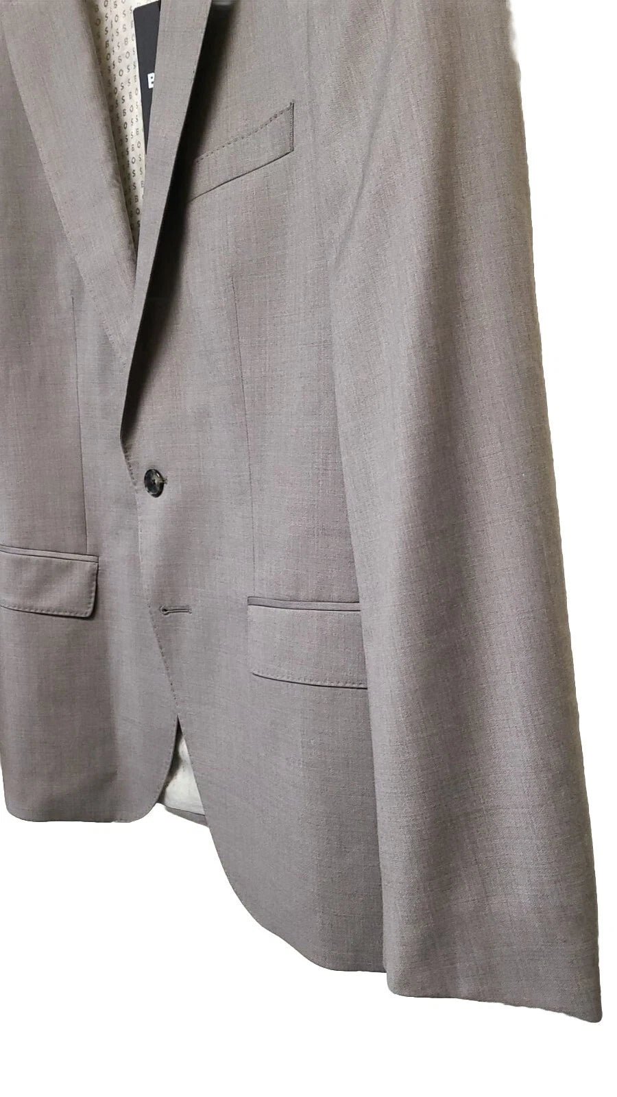 BOSS Suit Jacket in Stretch Italian Virgin Wool Fabric Slim Fit - Size 40R
