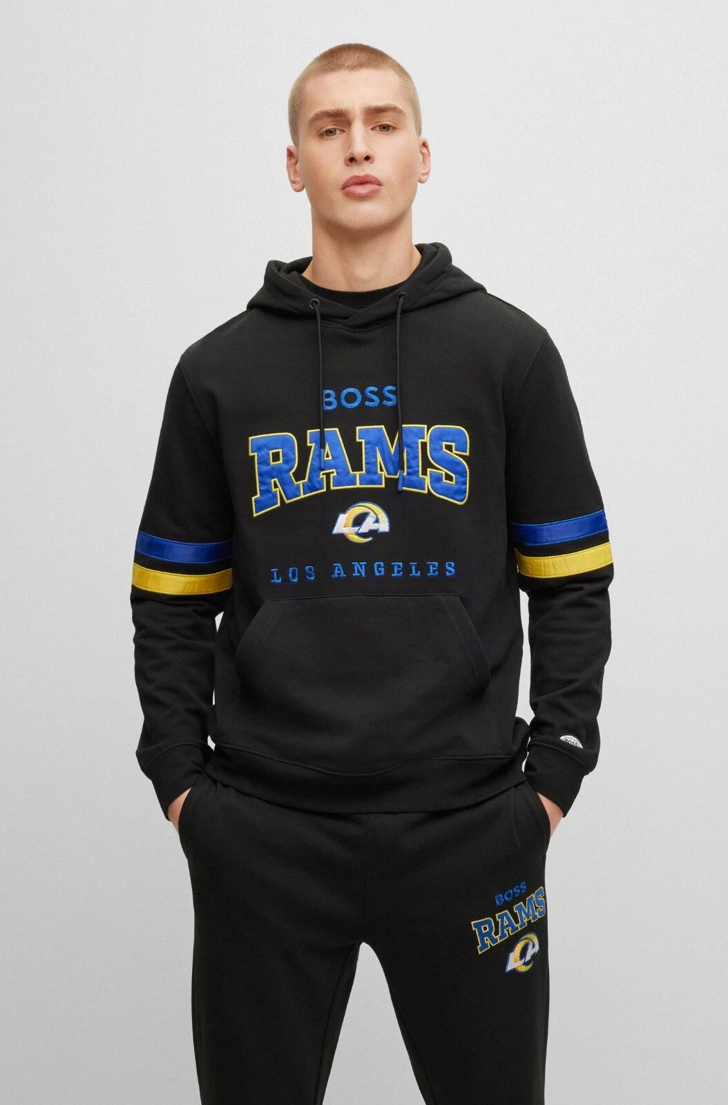 BOSS X NFL Hoodie Los Angeles Rams Sweatshirt in Cotton - Size M - New with Tag