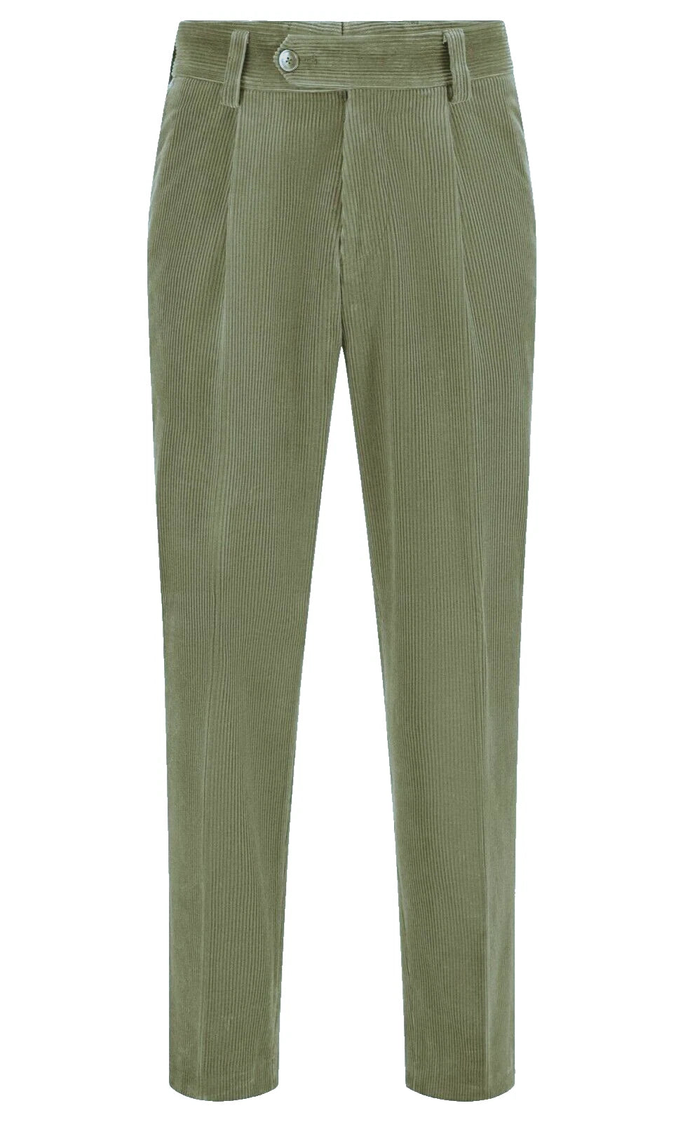 BOSS Cotton Corduroy Pleated Pants in Relaxed Comfort Fit - Size 34R