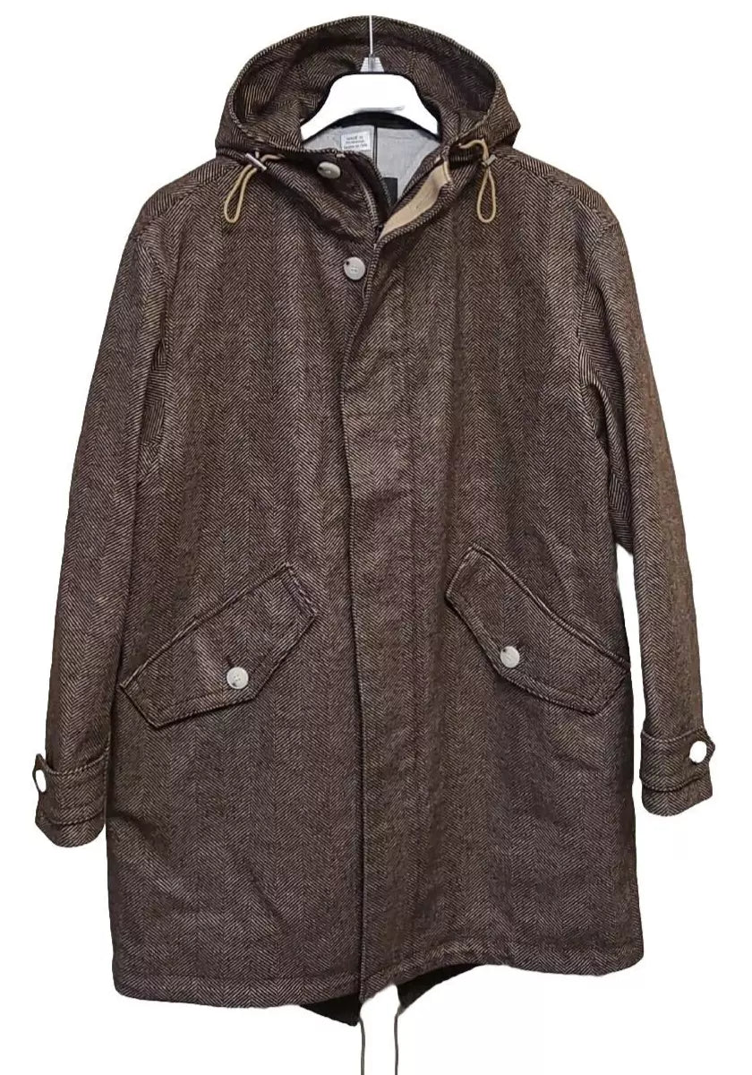 BOSS 2-in-1 Hooded Coat Parka Jacket Wool Blend with Removable Vest - Size 38R