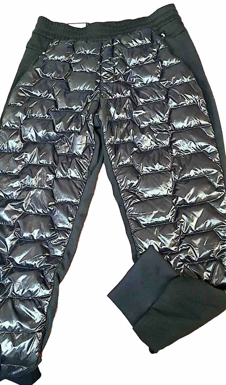 BOSS Arctic Techdown Stretch Jersey Pants Sweatpants Tapered Fit Black -Size 32R
