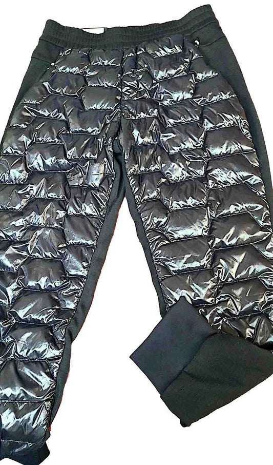 BOSS Arctic Techdown Stretch Jersey Pants Sweatpants Tapered Fit Black -Size 32R