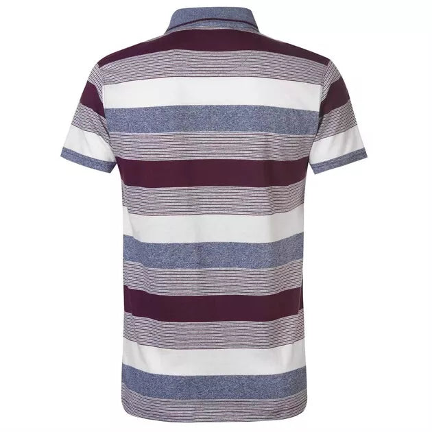 Pierre Cardin Polo Shirt Signature Embroidery Multicolor Stripes Regular - 2XL