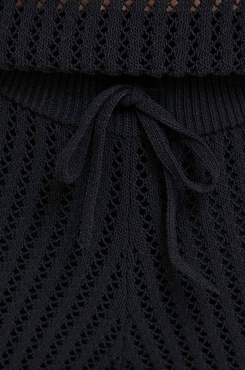 HUGO BOSS Women Stretch Knit Pants Elastic Waist Drawstring Black - Size S / CH