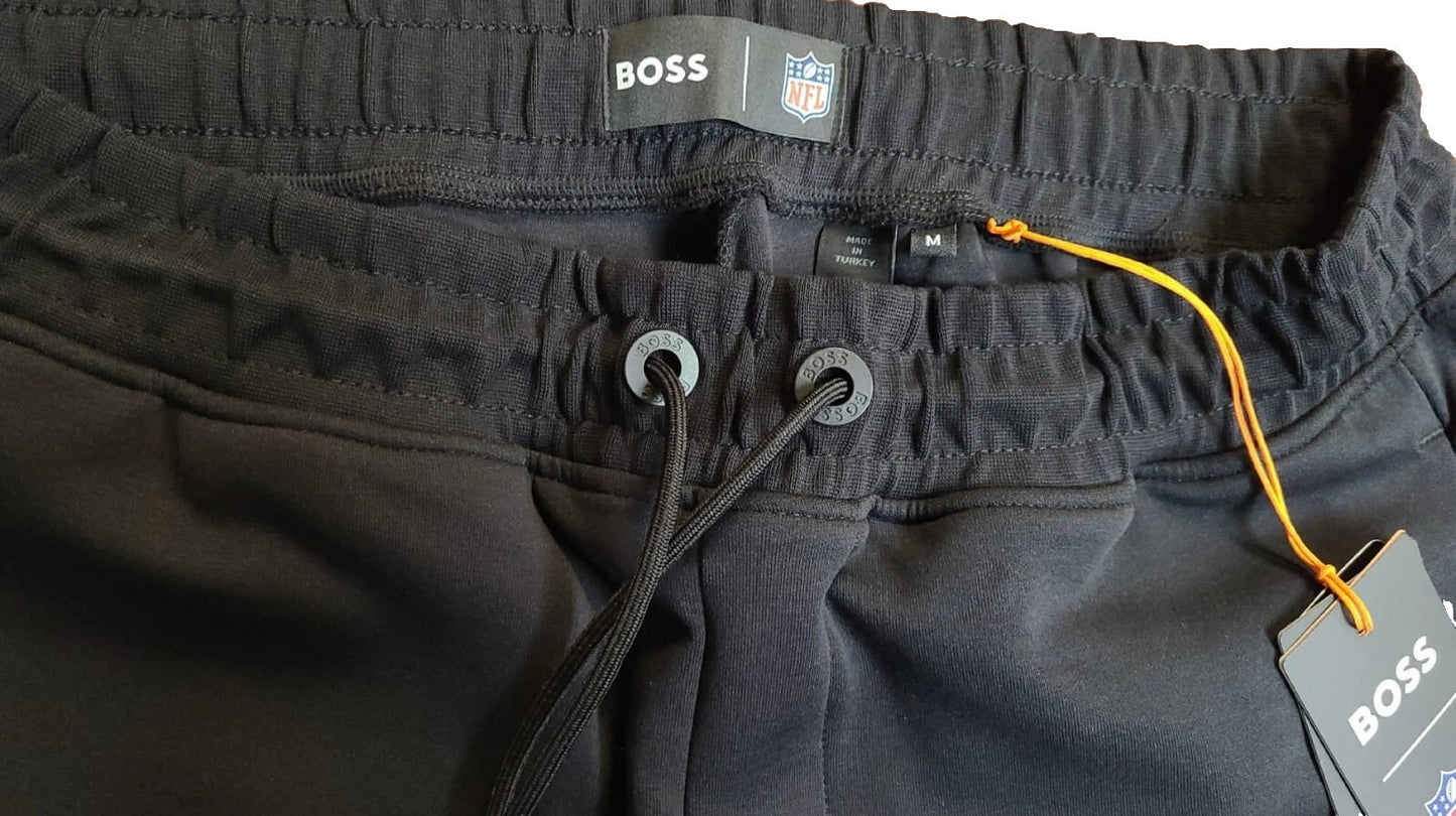 BOSS X NFL Chicago Bears Sweatpants in Black Active Tracksuit Joggers - Size M