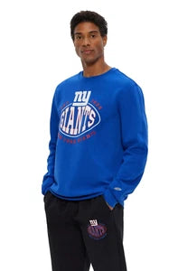 BOSS X NFL Sport NY Giants Crewneck Sweatshirt in Comfort Stretch Blue - Size M