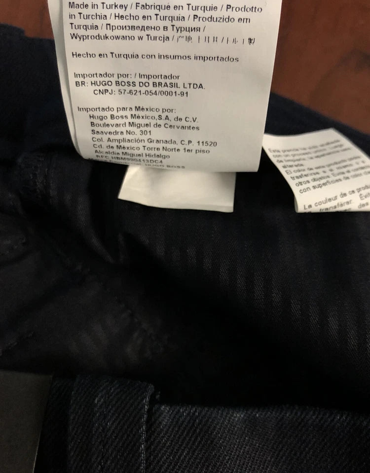 HUGO BOSS Casual Chino Pants w Pleats Relaxed Fit in Cotton - Size 33 x 32